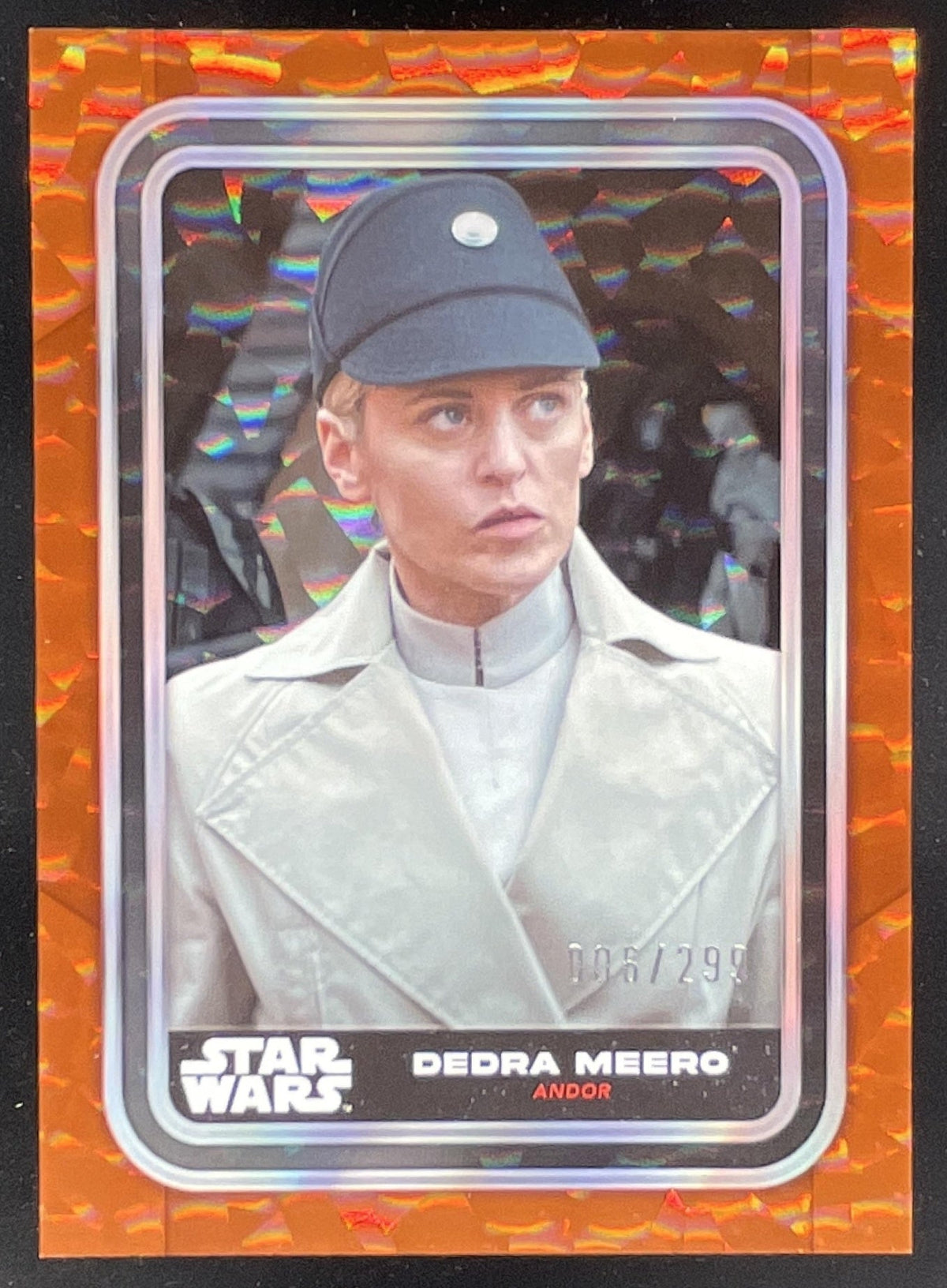 2023 Topps Star Wars Orange Foilboard #79 Dedra Meero /299 product image 1, provided for visual reference and product detail