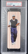 1997 Awesome Athletes Bookmarks Tiger Woods #NNO PSA 8 product image 1, provided for visual reference and product detail