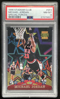 1996-97 Topps Stadium Club Special Forces #SF4 Michael Jordan PSA 8 product image 1, provided for visual reference and