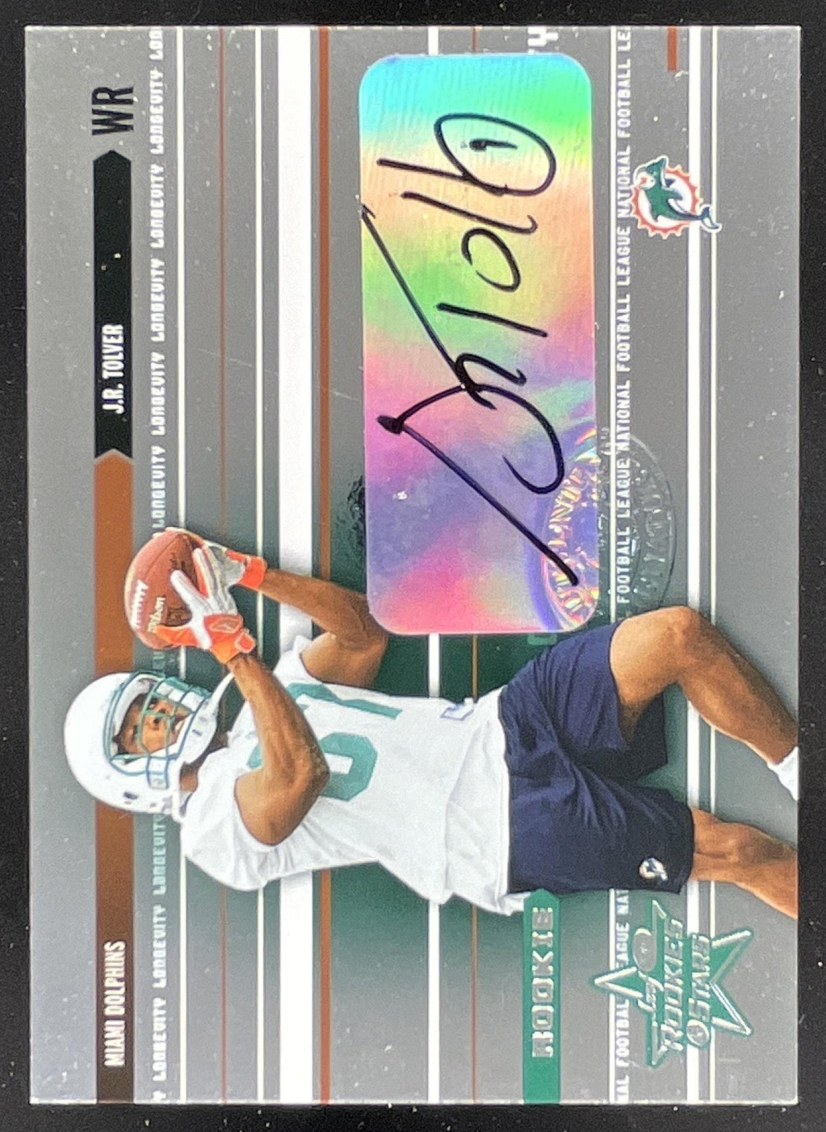 2003 Leaf Rookies & Stars Longevity #239 J.R. Tolver RC Auto /25 product image 1, provided for visual reference and product