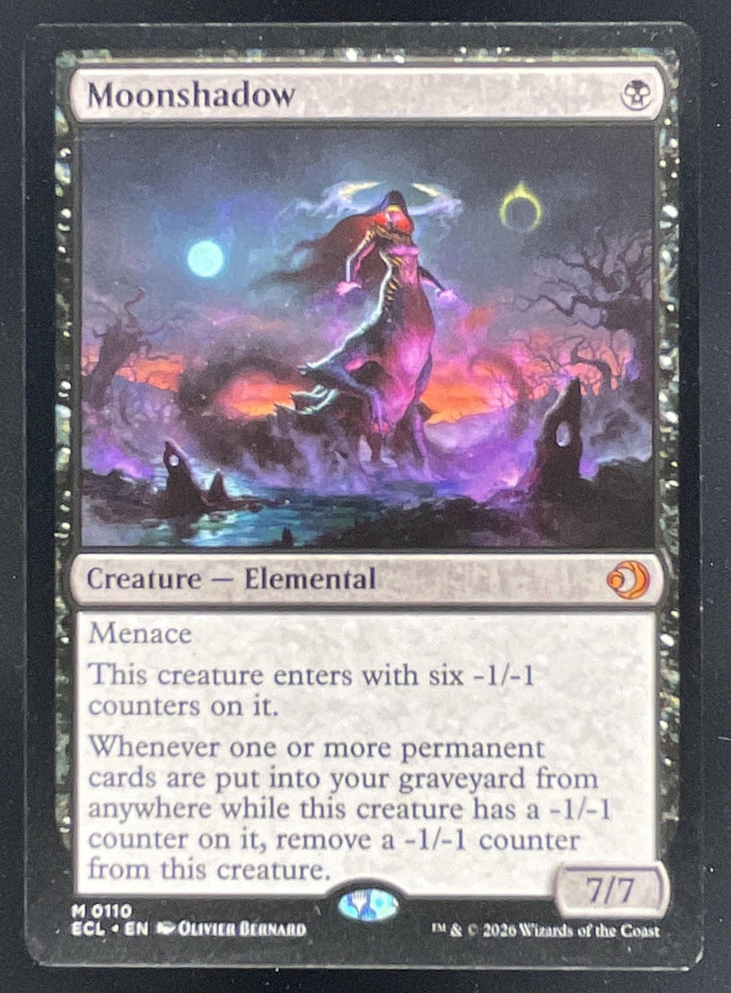 2026 Magic: The Gathering Lorwyn Eclipsed Mythic #0110 Moonshadow product image 1, provided for visual reference and product