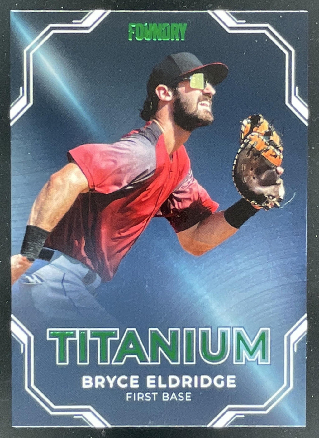 2025 Pulse Foundry Bryce Eldridge Green Titanium #TI-BE /30 product image 1, provided for visual reference and product