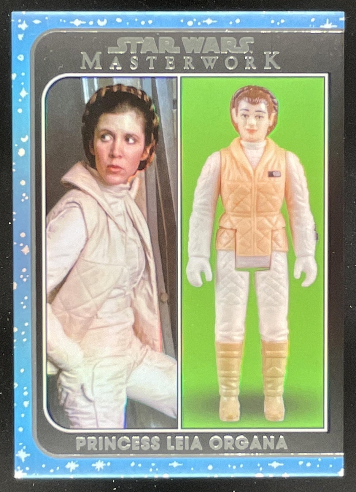 2021 Topps Star Wars Masterwork Out of the Box Rainbow Princess Leia Organa /299 product image 1, provided for visual