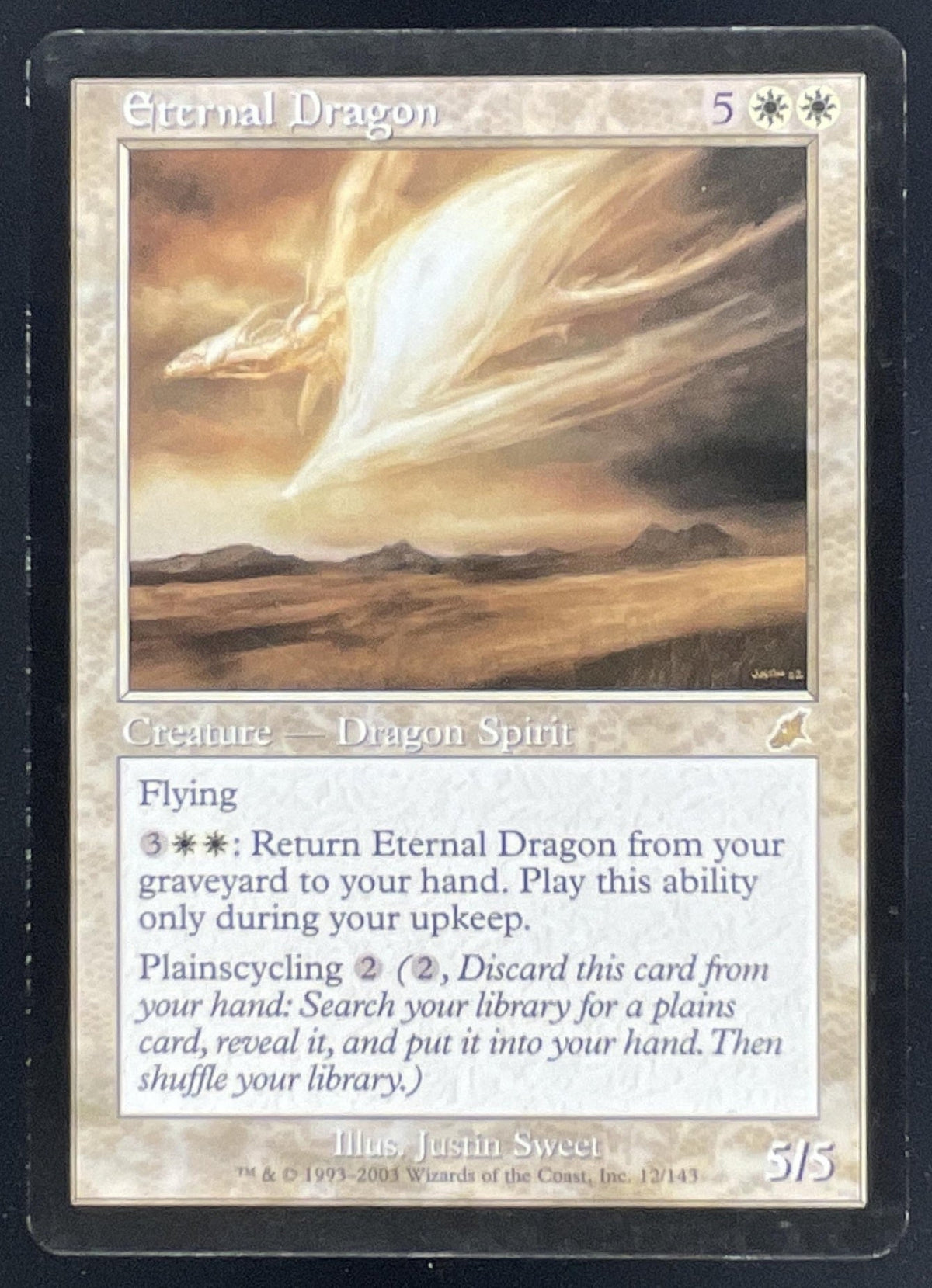2003 Magic: The Gathering Scourge #12 Eternal Dragon product image 1, provided for visual reference and product detail review
