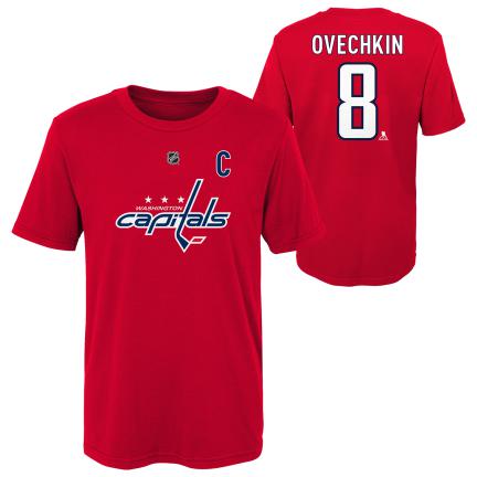 Alexander Ovechkin Washington Capitals NHL Outerstuff Youth Red T-Shirt product image 3, provided for visual reference and