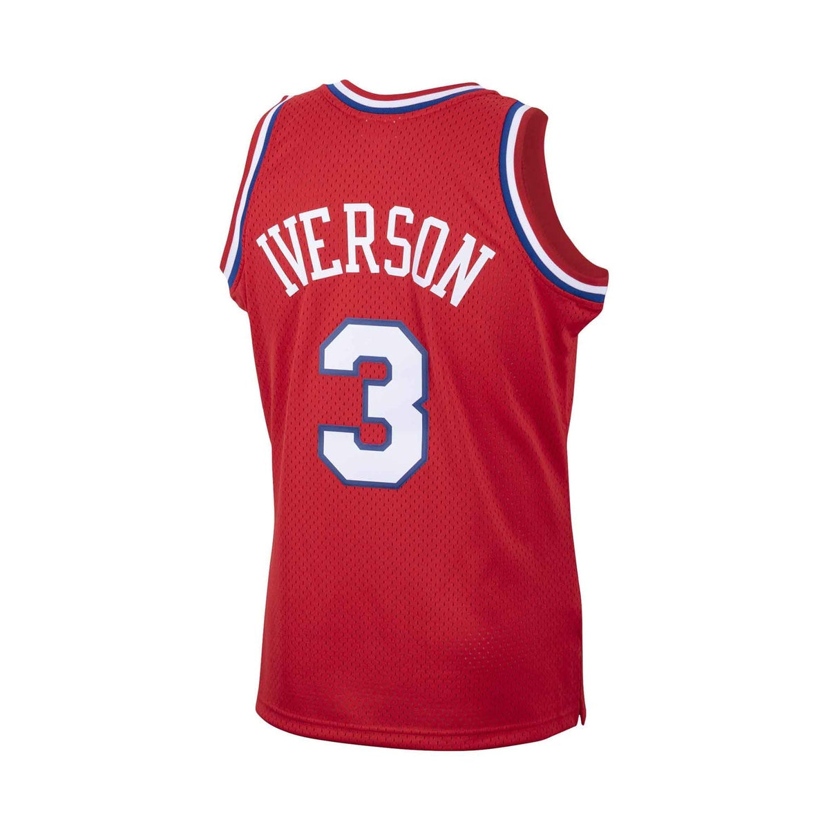 Allen Iverson Philadelphia 76ers NBA Mitchell & Ness Men Red 2002 Hardwood Classics Swingman Jersey product image 2,