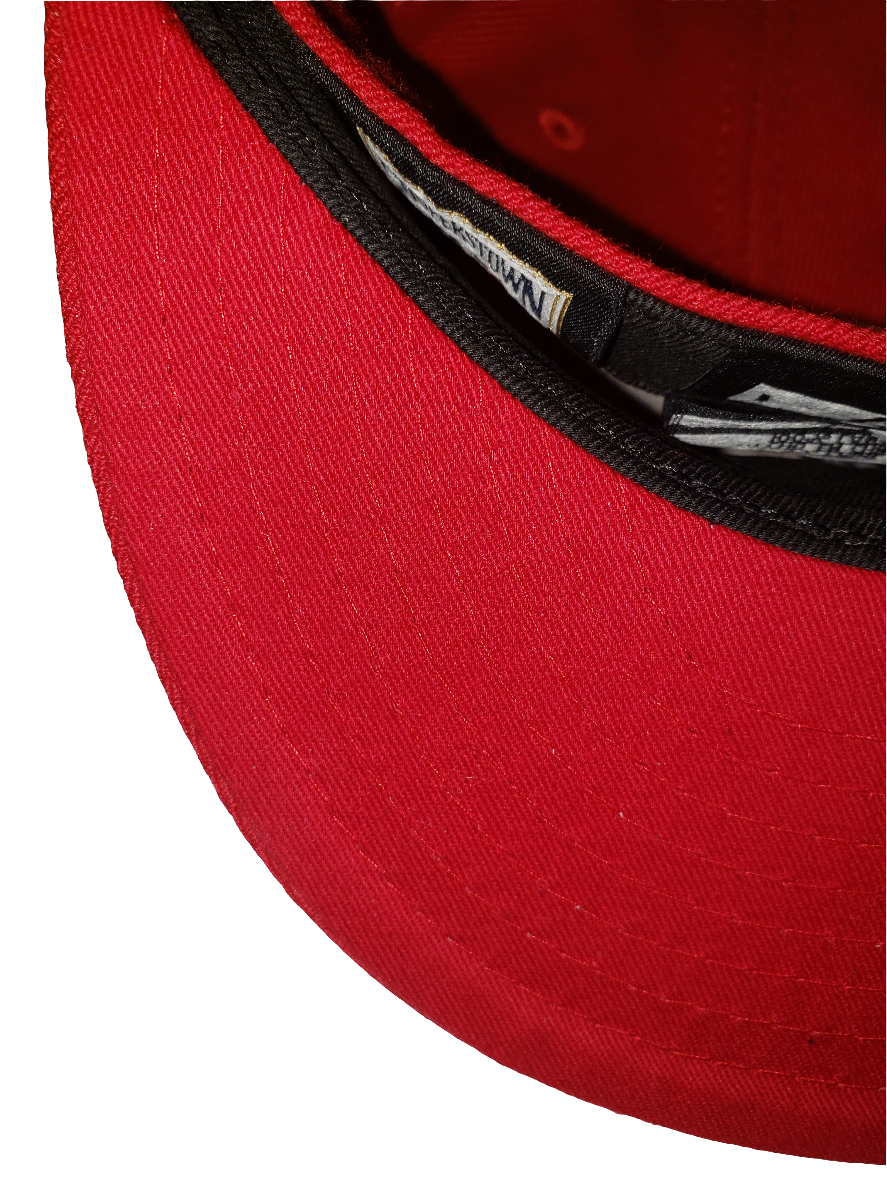 Montreal Expos MLB New Era Men Scarlet Red 59Fifty Cooperstown Fitted Hat product image 5, provided for visual reference and