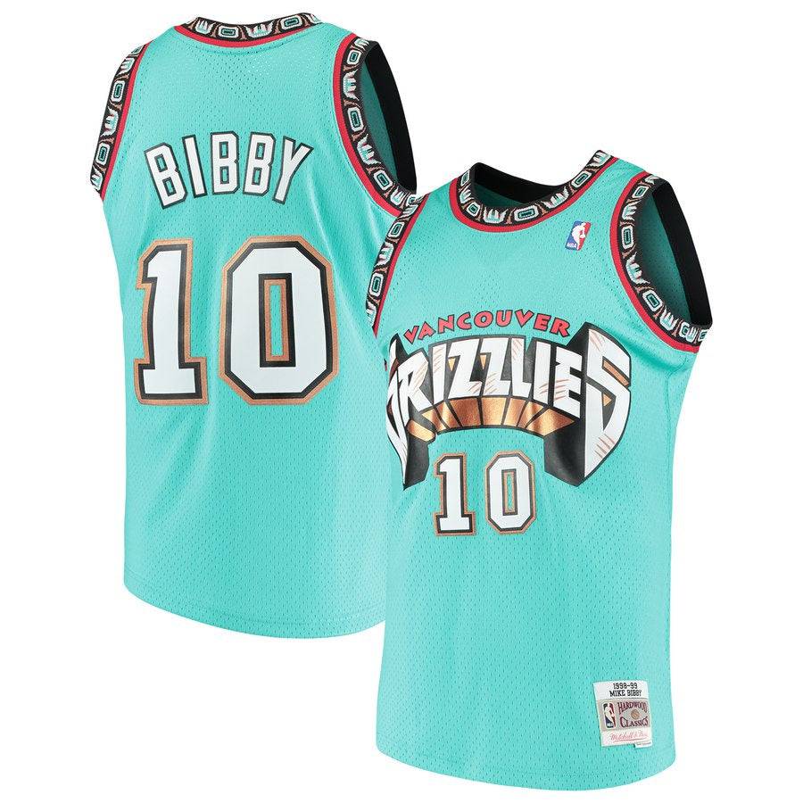 Men's Vancouver Grizzlies Mike Bibby Mitchell & Ness Teal product image 1