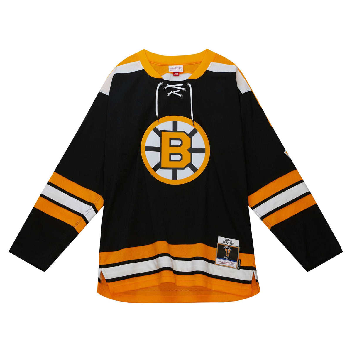Bobby Orr Boston Bruins NHL Mitchell & Ness Men Black 1971 Blue Line Authentic Jersey product image 2, provided for visual