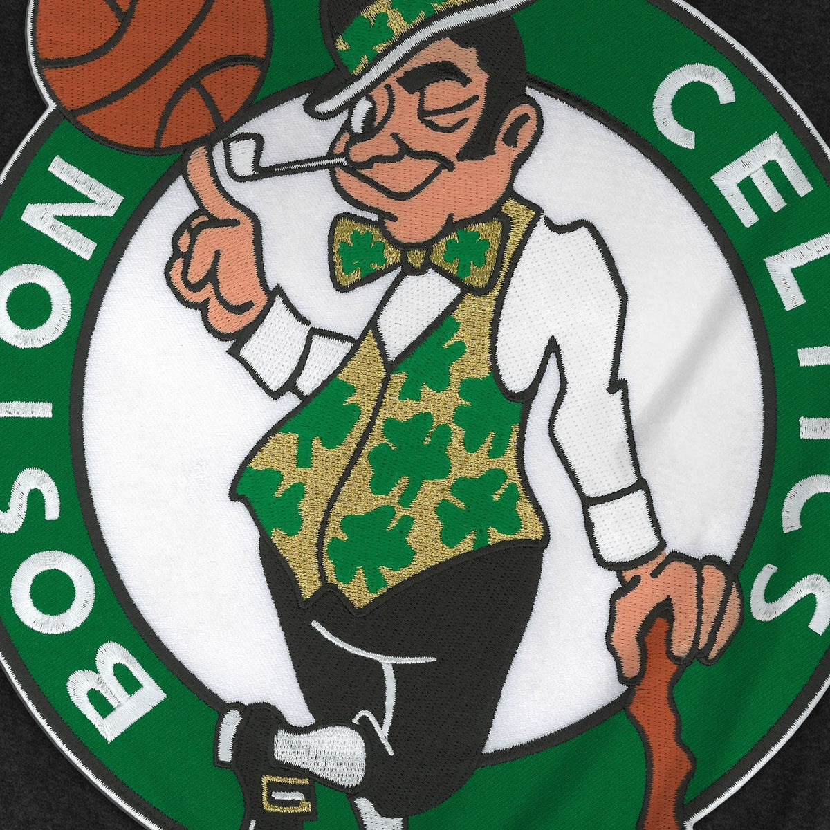 Boston Celtics NBA Bulletin Men Black Express Twill Logo Hoodie product image 3, provided for visual reference and product