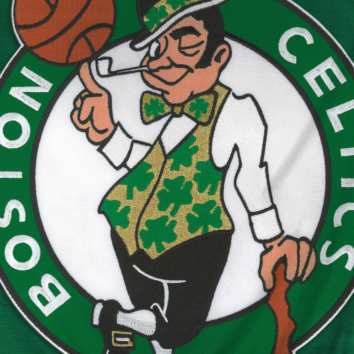 Boston Celtics NBA Bulletin Men Green Express Twill Logo Hoodie product image 3, provided for visual reference and product