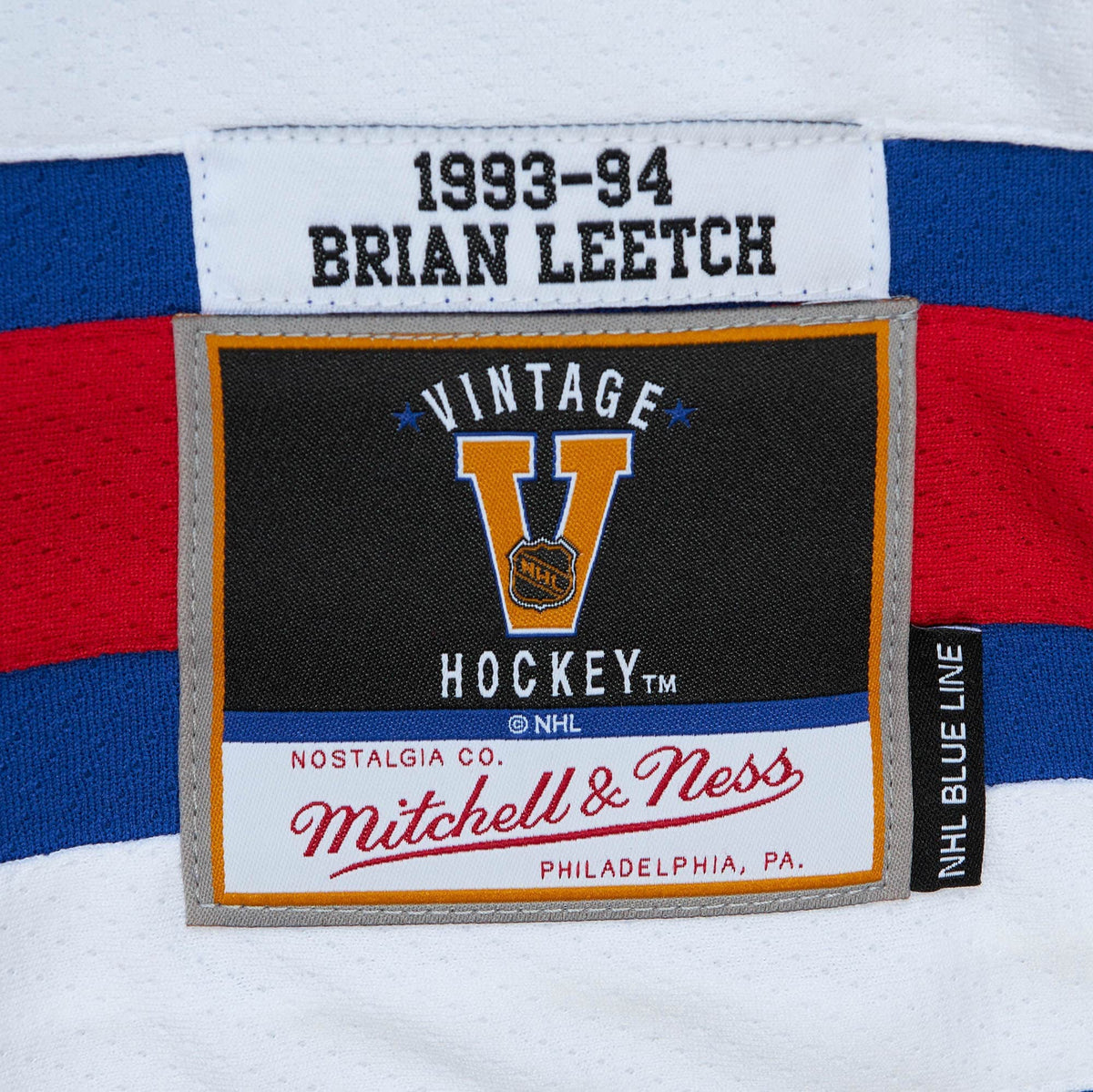Brian Leetch New York Rangers NHL Mitchell & Ness Men Royal Blue 1993 Blue Line Authentic Jersey product image 3, provided