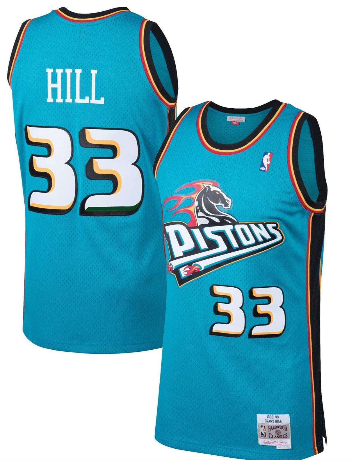 Men's Detroit Pistons Grant Hill Mitchell & Ness Teal product image 1