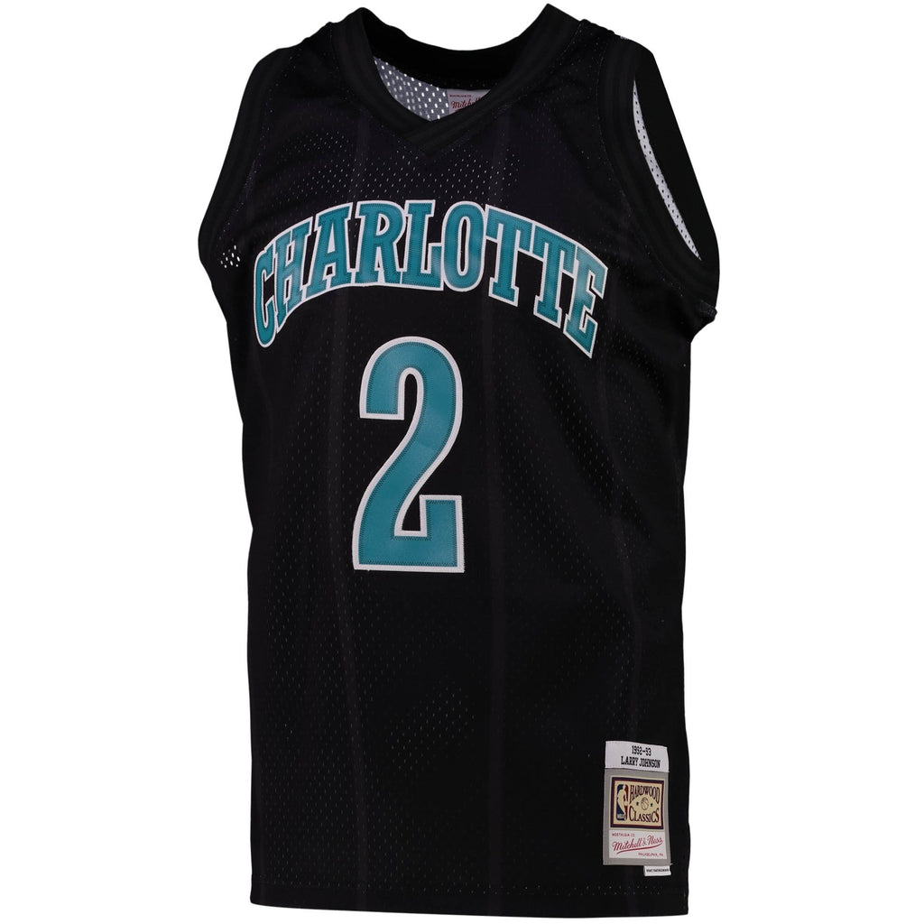 Men's Charlotte Hornets Larry Johnson Black Team Color product image 2