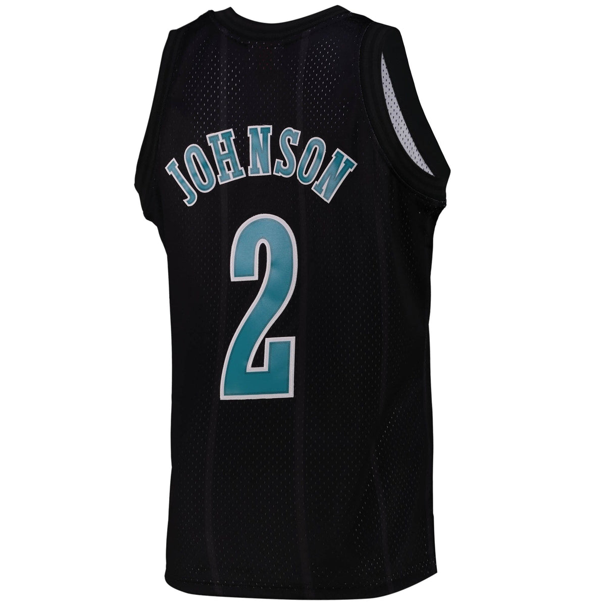 Men's Charlotte Hornets Larry Johnson Black Team Color product image 3