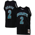 Men's Charlotte Hornets Larry Johnson Black Team Color product image 1