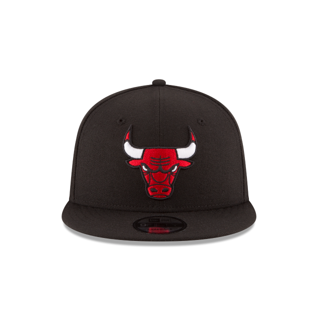 Chicago Bulls NBA New Era Men Black 9Fifty Team Color Snapback product image 3, provided for visual reference and product