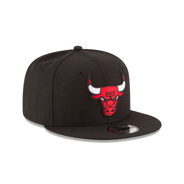 Chicago Bulls NBA New Era Men Black 9Fifty Team Color Snapback product image 4, provided for visual reference and product
