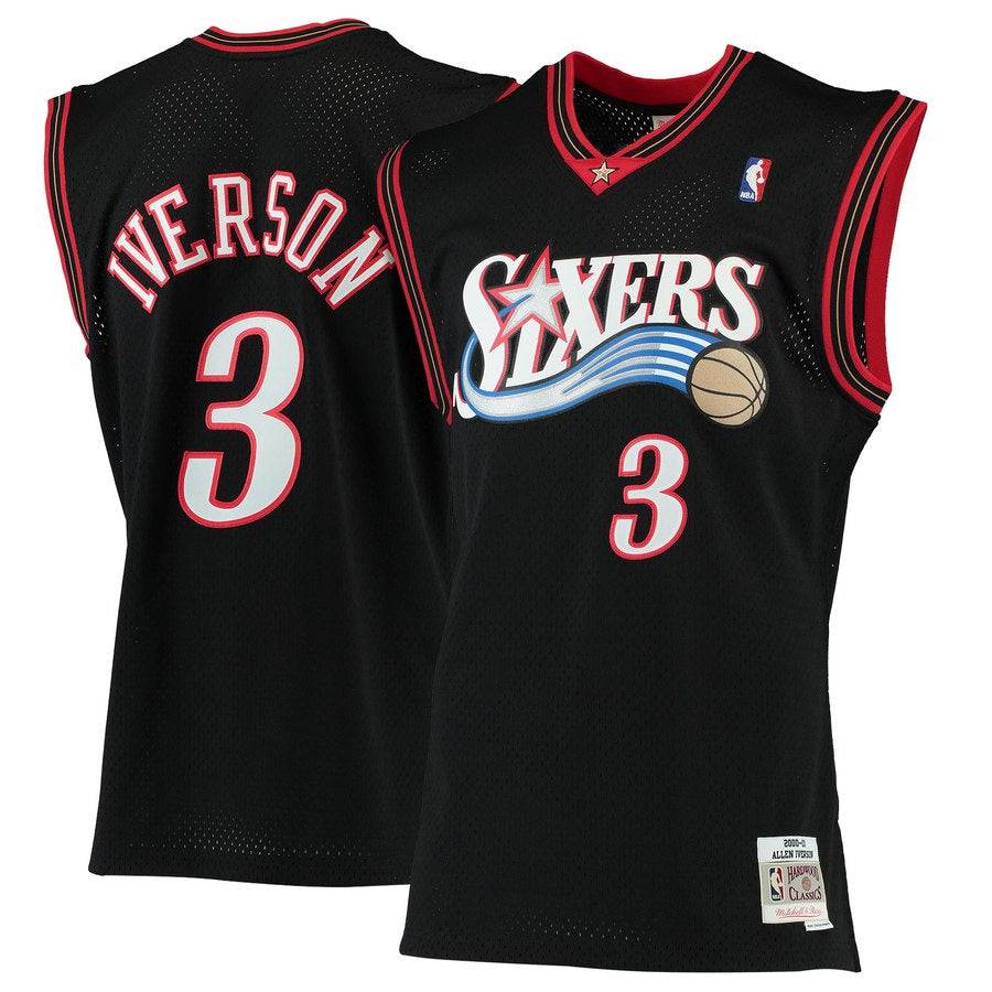 Philadelphia 76ers Allen Iverson Mitchell & Ness Black product image 1