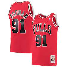 Chicago Bulls Dennis Rodman Red 1997-98 Hardwood Classics product image 1