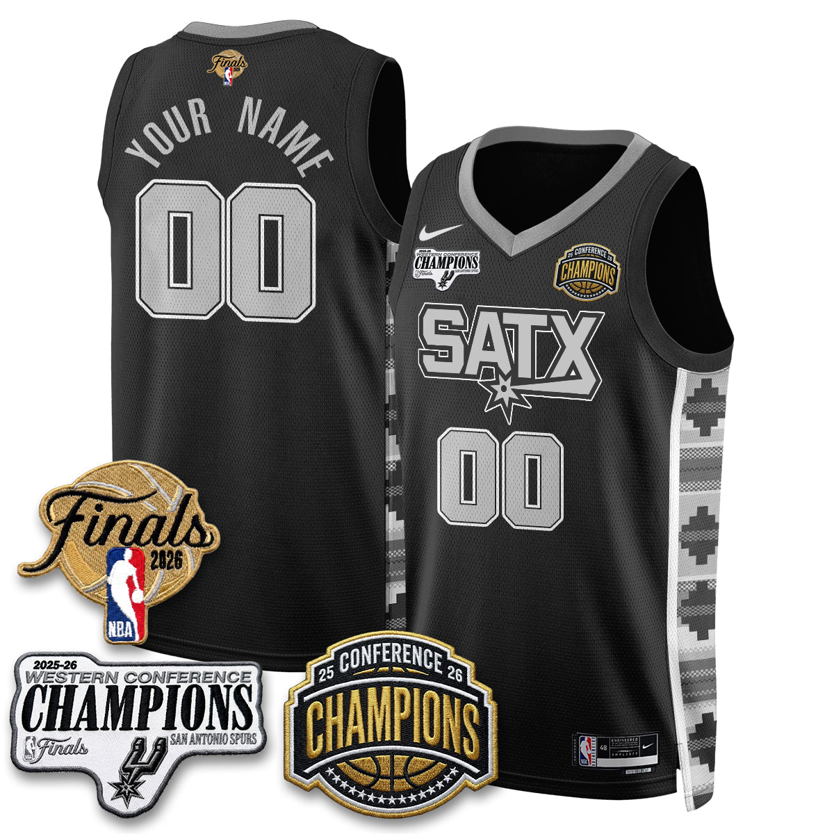 SAS 2026 NBA Western Conference Champions Vapor Custom product image 3