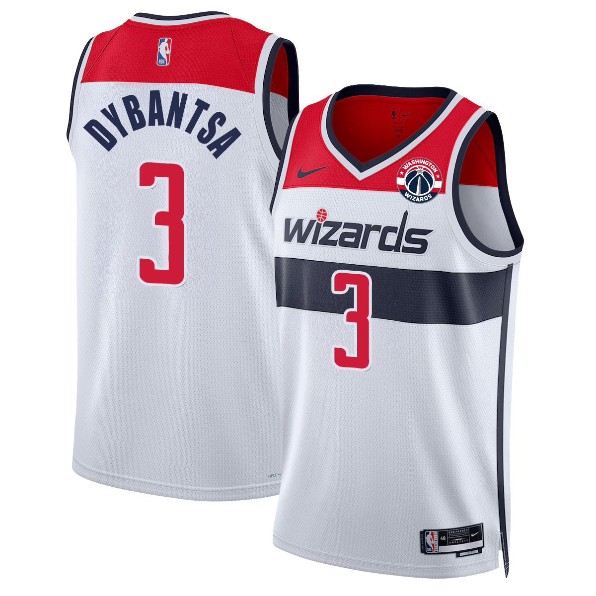 WAS 2026 Basketball Draft Pick #1 Vapor Jersey - Stitched product image 2