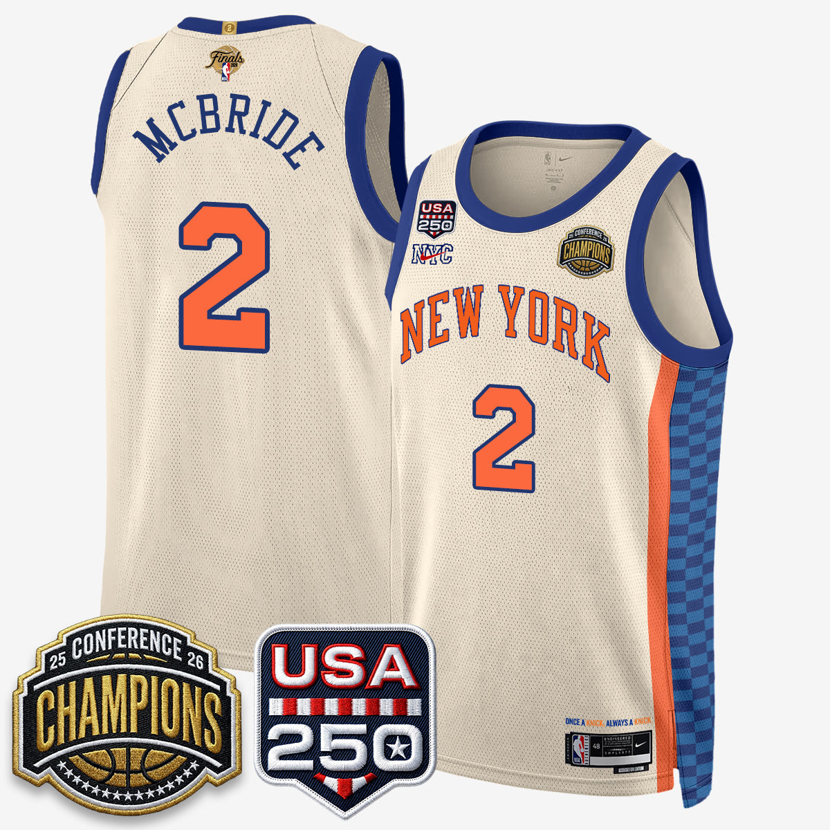 NYK 2026 NBA Eastern Conference Champions City Cream product image 14
