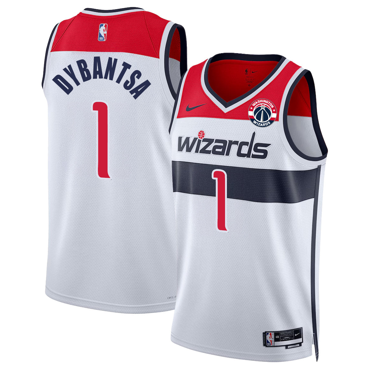 WAS 2026 Basketball Draft Pick #1 Vapor Jersey - Stitched product image 4