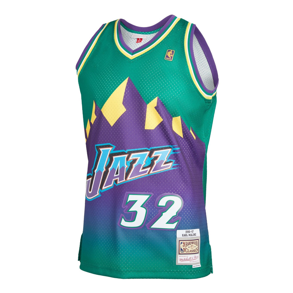 Men's Mitchell & Ness Karl Malone Green Utah Jazz 1996-97 product image 2