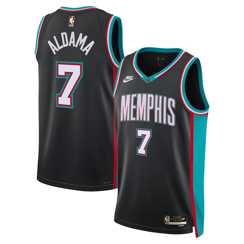 Memphis Grizzlies Classic Edition Jersey Black Santi Aldama product image 1