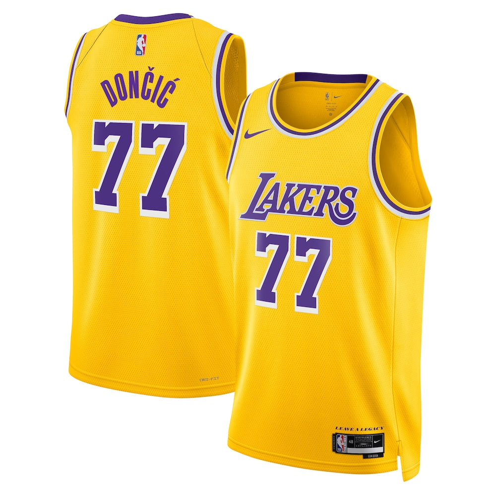 Los Angeles Lakers Icon Edition Swingman Jersey Gold Luka product image 1