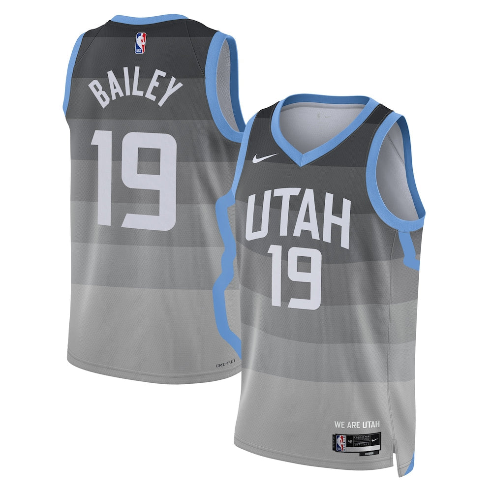 Utah Jazz 202526 City Edition Swingman Jersey Gray Ace product image 1