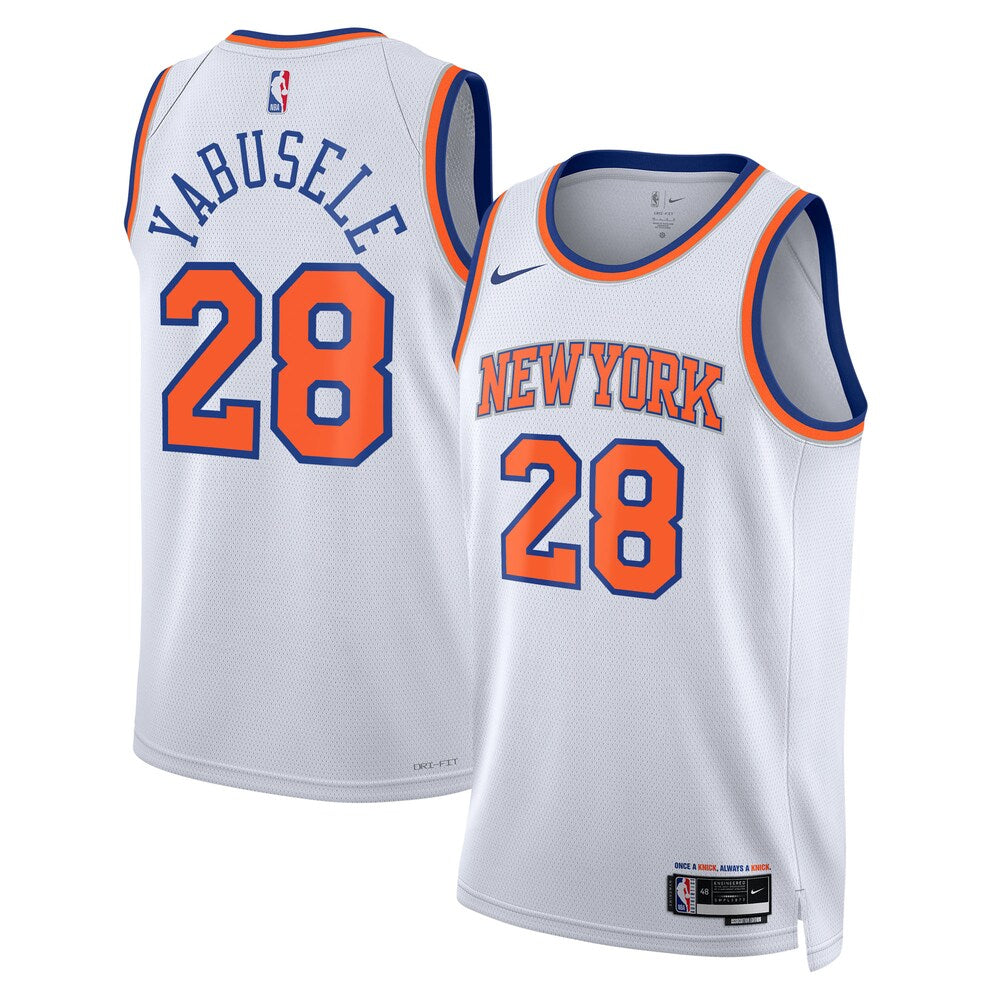 New York Knicks Association Edition Swingman Jersey White product image 1
