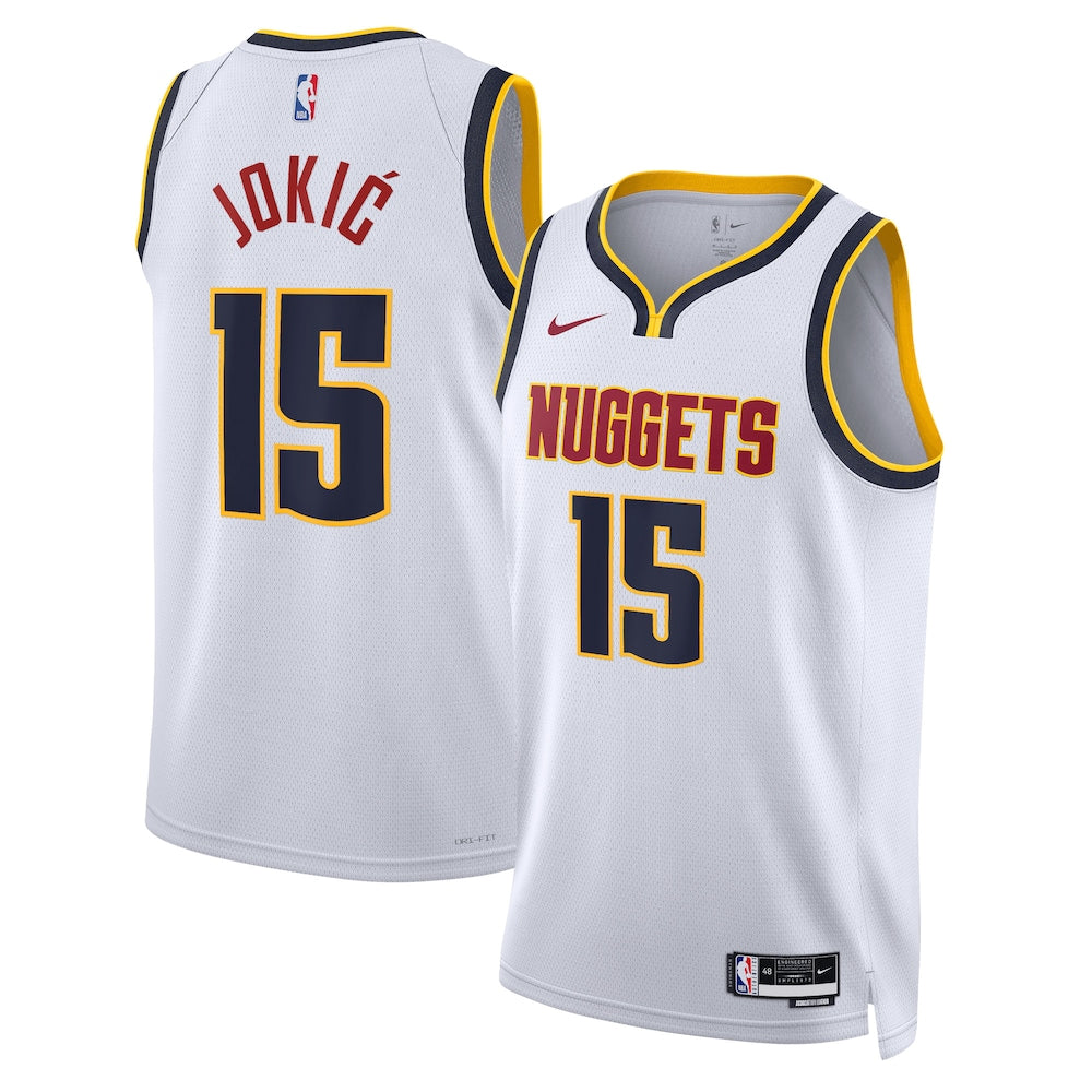 Denver Nuggets Association Edition Swingman Jersey White product image 1