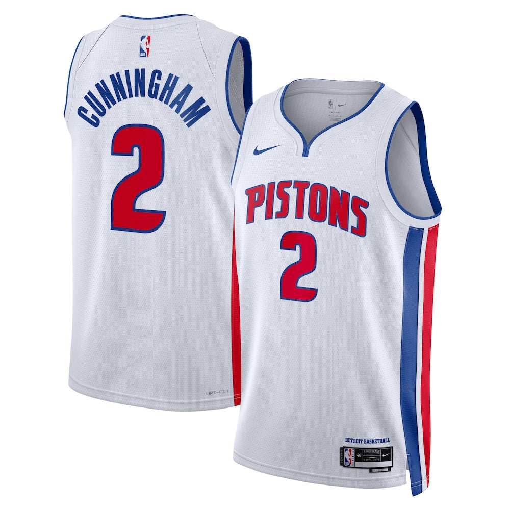 Detroit Pistons Association Edition Swingman Jersey White product image 1