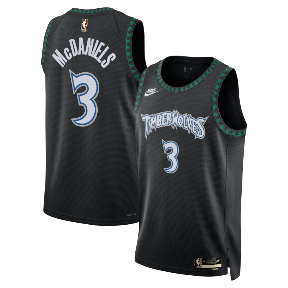 Minnesota Timberwolves Classic Edition Jersey Black Jaden product image 1