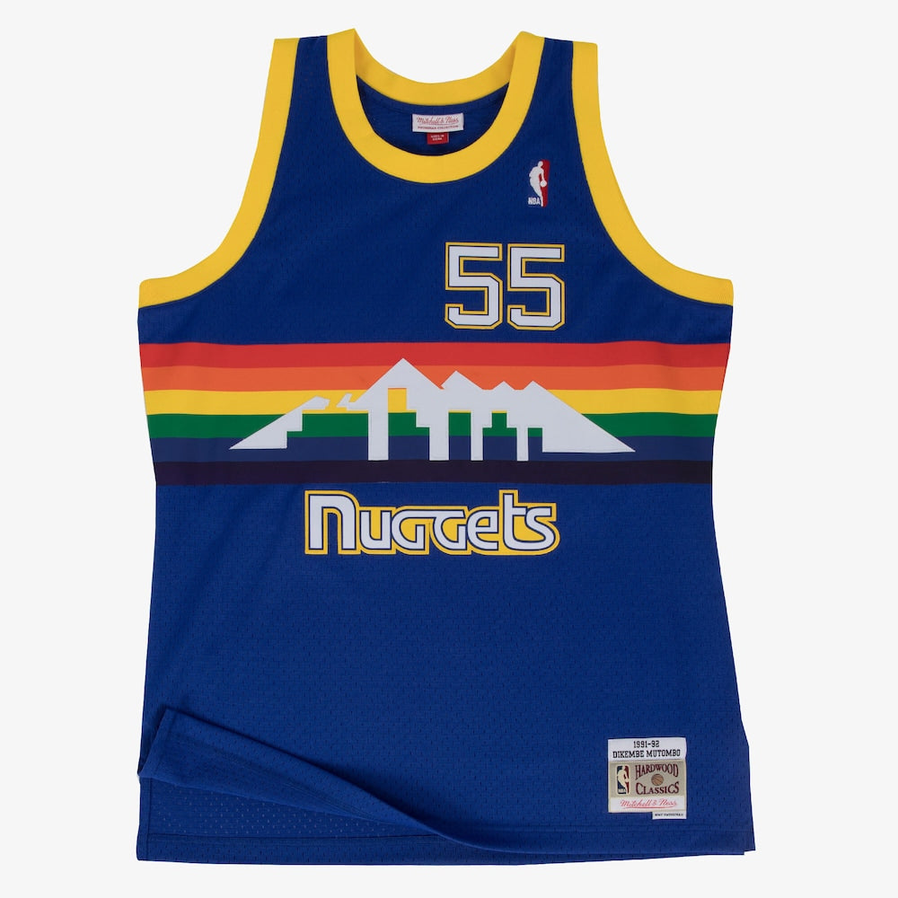 Denver Nuggets Swingman Jersey Road Dikembe Mutombo 1991 92 product image 1