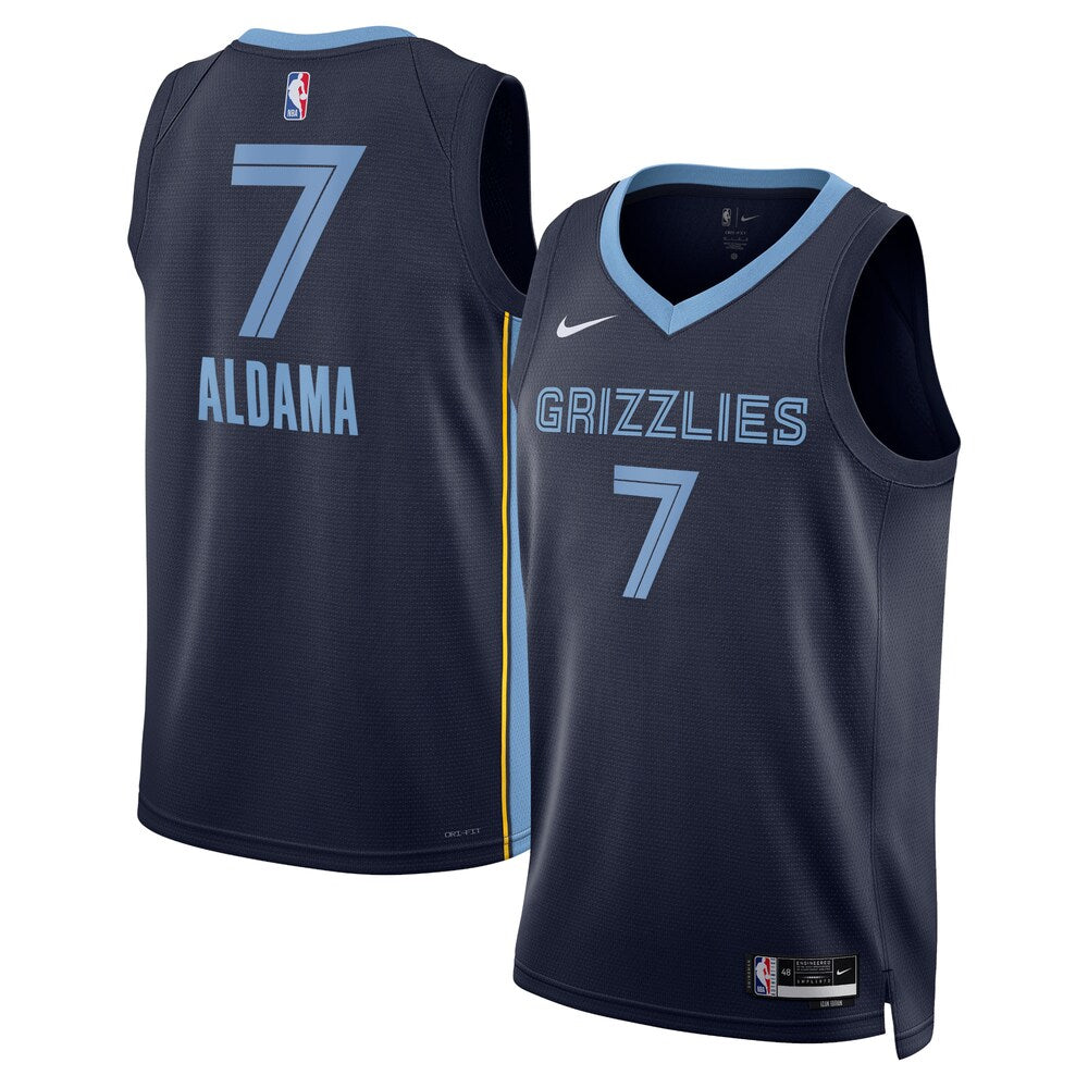 Memphis Grizzlies Icon Edition Swingman Jersey Navy Santi product image 1