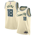 Milwaukee Bucks 202526 City Edition Swingman Jersey Cream product image 1