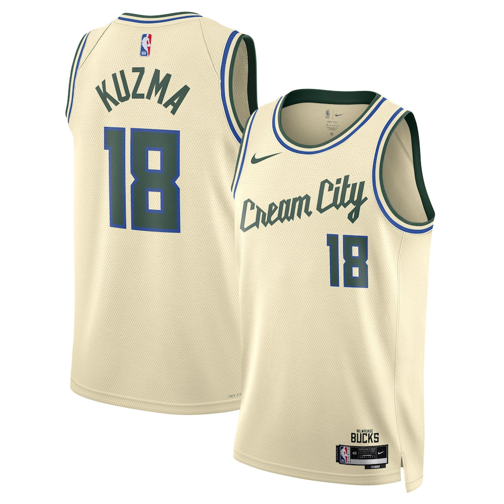 Milwaukee Bucks 202526 City Edition Swingman Jersey Cream product image 1