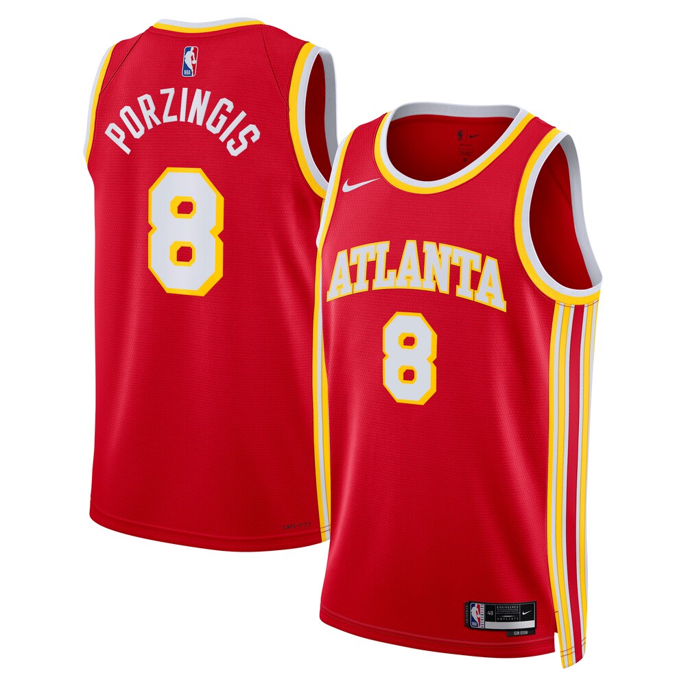 Atlanta Hawks Icon Edition Swingman Jersey Red Kristaps product image 1