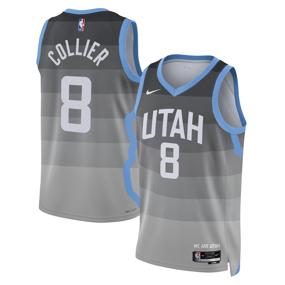 Utah Jazz 202526 City Edition Swingman Jersey Gray Isaiah product image 1