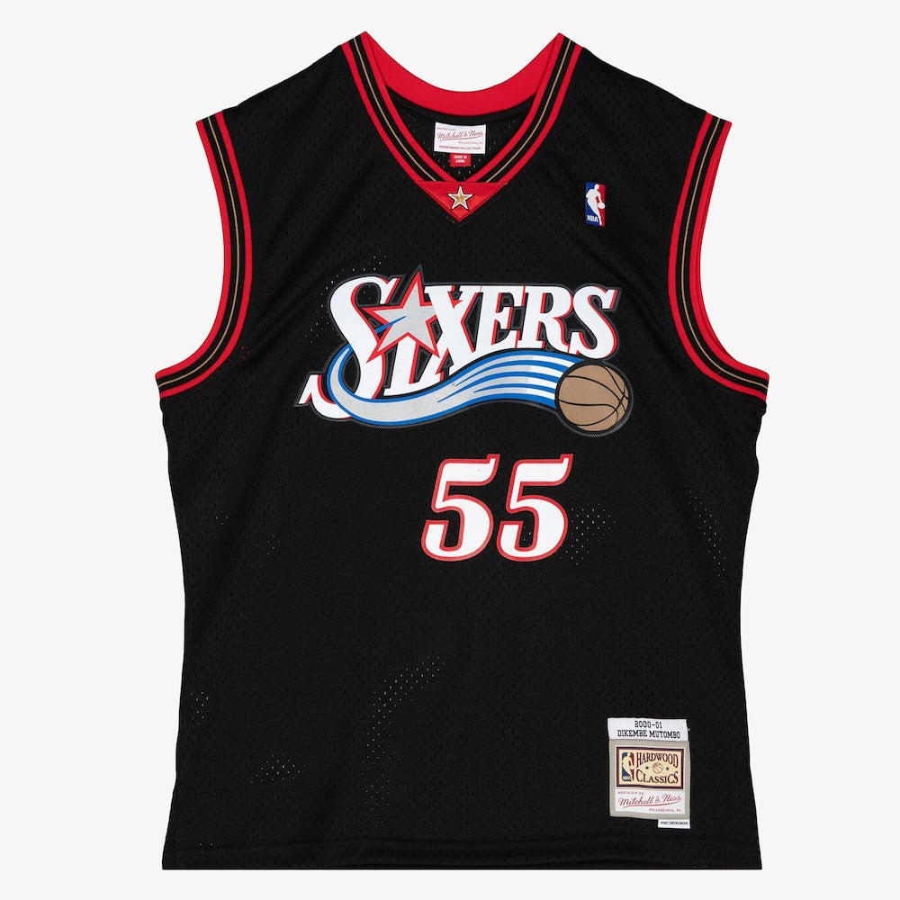 Philadelphia 76Ers Swingman Jersey Dikembe Mutombo 2000 01 product image 1
