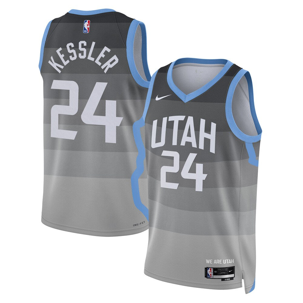 Utah Jazz 2025-26 City Edition Swingman Jersey Gray Walker product image 1