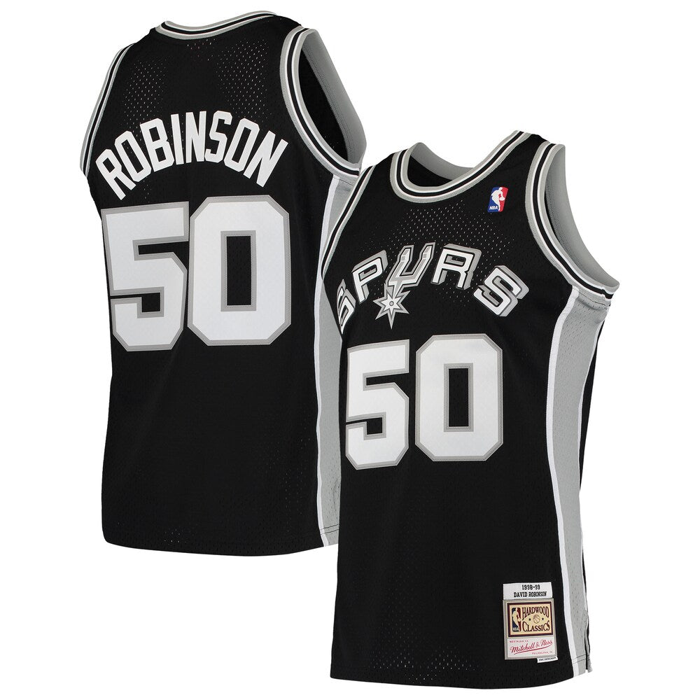 David Robinson Black San Antonio Spurs Hardwood Classics product image 1