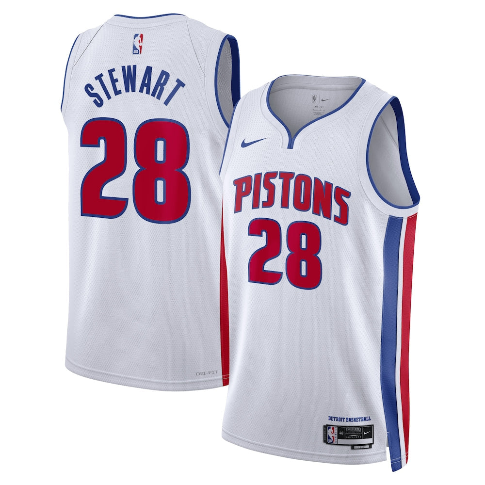 Detroit Pistons Association Edition Swingman Jersey White product image 1