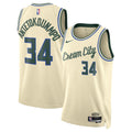 Milwaukee Bucks 2025-26 City Edition Swingman Jersey Cream product image 1