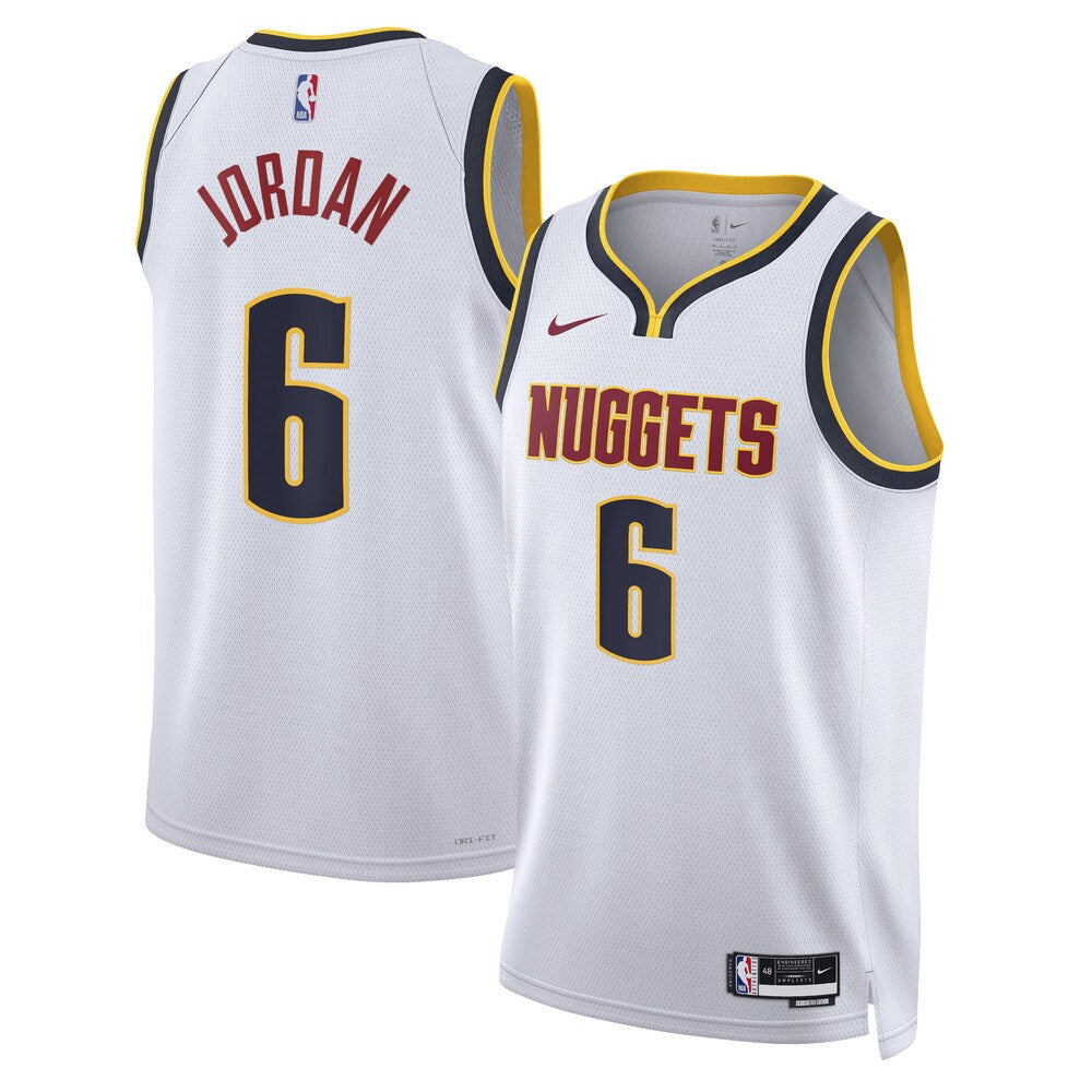 Denver Nuggets Association Edition Swingman Jersey White product image 1