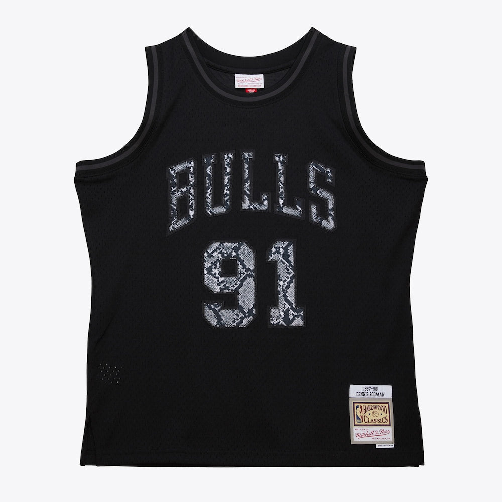 Chicago Bulls Leather Snakeskin Swingman Jersey Dennis product image 1