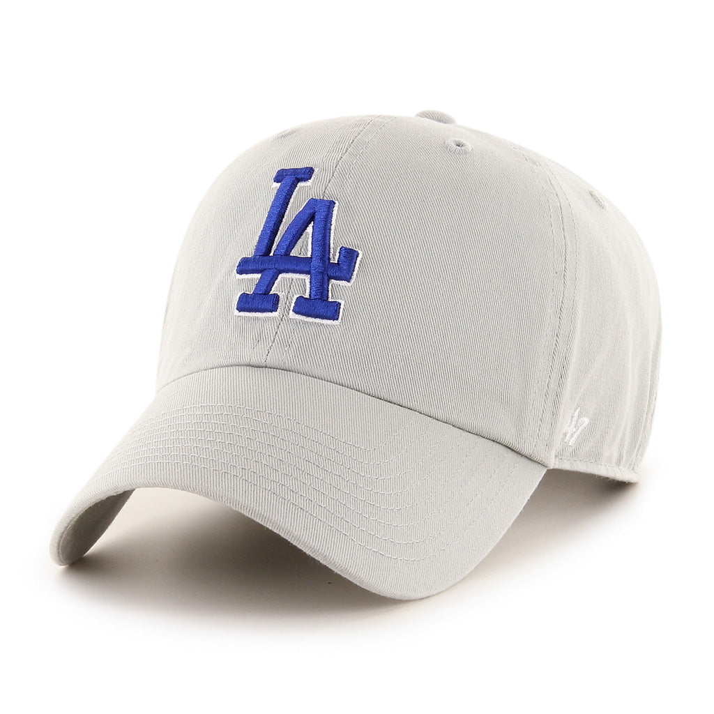 Los Angeles Dodgers MLB 47 Brand Men Grey Clean Up Adjustable Hat product image 1, provided for visual reference and product